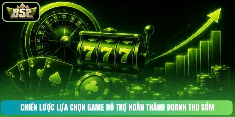 Chiến lược lựa chọn game hỗ trợ hoàn thành doanh thu sớm