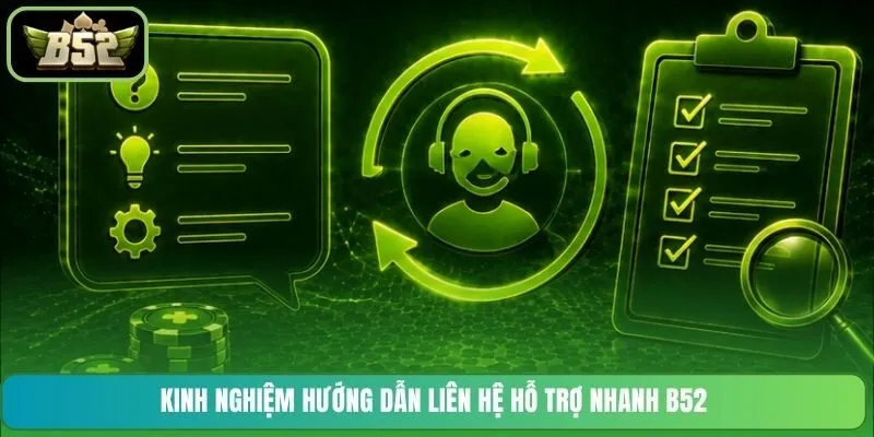 Kinh nghiệm hướng dẫn liên hệ hỗ trợ nhanh B52